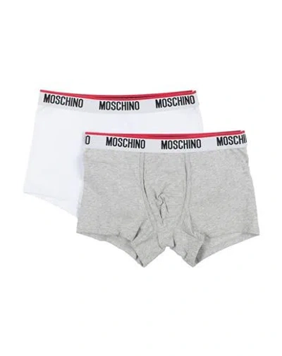 Moschino Man Boxer Grey Size L Cotton, Elastane In Gray