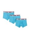 Moschino Man Boxer Turquoise Size Xs Cotton, Elastane In Blue