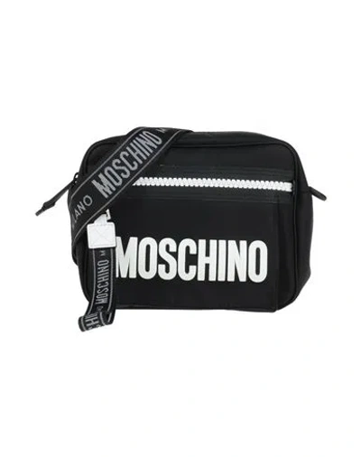 Moschino Man Cross-body Bag Black Size - Textile Fibers