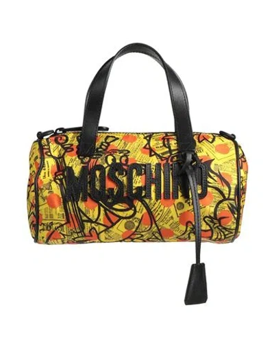 Moschino Man Handbag Yellow Size - Polyester In Burgundy