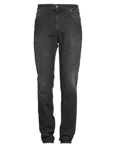 Moschino Man Jeans Black Size 36 Cotton, Elastane