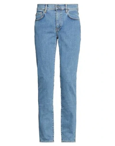 Moschino Man Jeans Blue Size 30 Cotton, Elastane