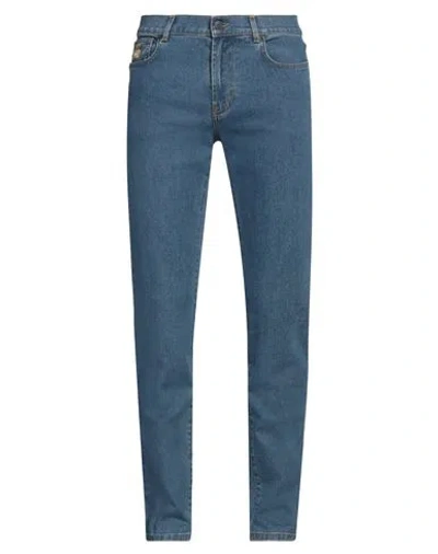 Moschino Man Jeans Blue Size 38 Cotton, Elastane