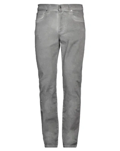 Moschino Man Jeans Grey Size 32 Cotton, Elastane In Gray
