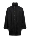 Moschino Man Overcoat Black Size 36 Cotton In Black