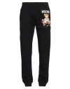 Moschino Teddy Bear-print Cotton Track Pants In Black