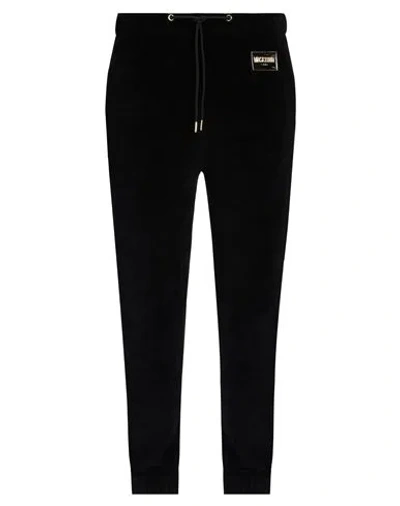 Moschino Man Pants Black Size L Cotton, Polyester, Elastane