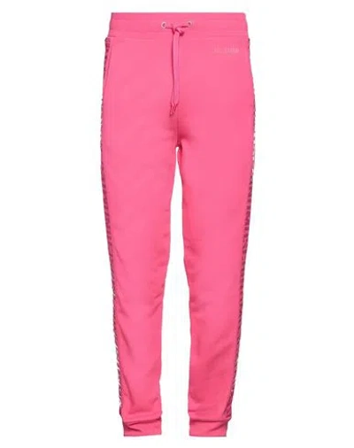 Moschino Man Pants Fuchsia Size L Cotton, Elastane In Pink