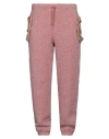 Moschino Man Pants Pink Size 38 Wool, Cotton, Polyester, Acrylic, Glass In Pink