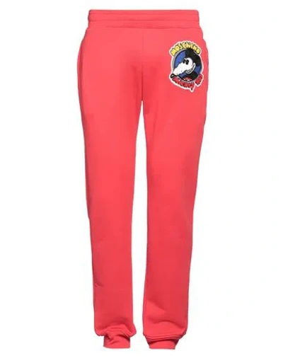 Moschino Man Pants Red Size 36 Cotton