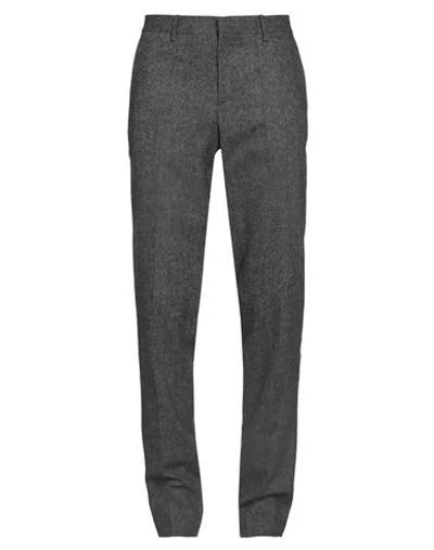Moschino Man Pants Steel Grey Size 36 Acrylic, Polyester, Wool, Silk, Elastane In Black
