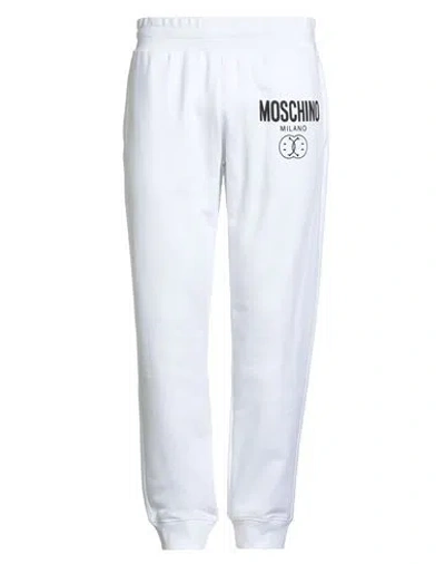 Moschino Man Pants White Size 36 Cotton