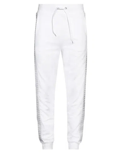 Moschino Man Pants White Size L Cotton, Elastane