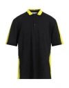 Moschino Man Polo Shirt Black Size 44 Cotton In Black