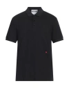 Moschino Heart-embroidery Polo Shirt In Black