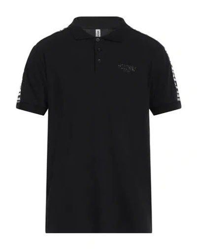 Moschino Man Polo Shirt Black Size Xl Cotton In Black