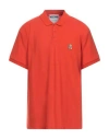 Moschino Man Polo Shirt Orange Size 44 Cotton