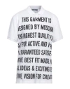 Moschino Man Polo Shirt White Size 46 Cotton In White