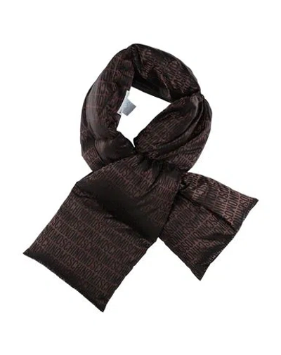 Moschino Man Scarf Cocoa Size - Polyamide In Brown