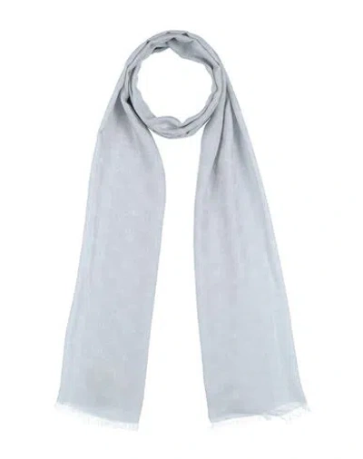 Moschino Man Scarf Light Grey Size - Viscose, Modal, Silk