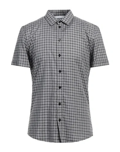 Moschino Man Shirt Grey Size 17 ½ Cotton, Polyester