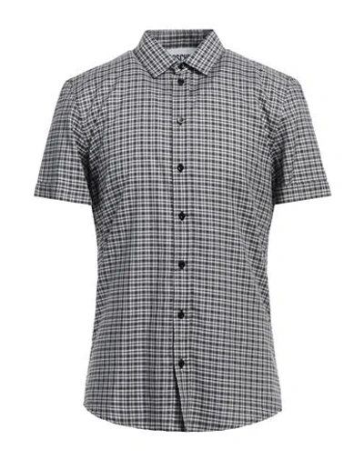 Moschino Man Shirt Grey Size 15 ½ Cotton, Polyester