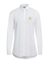 Moschino White Teddy Patch Shirt In White