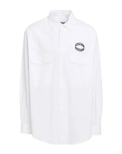 Moschino Man Shirt White Size 17 Cotton