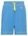 Moschino Man Shorts & Bermuda Shorts Azure Size Xl Cotton, Elastane In Blue