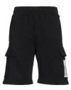 Moschino Man Shorts & Bermuda Shorts Black Size 34 Cotton