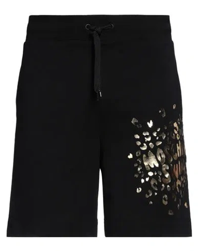 Moschino Man Shorts & Bermuda Shorts Black Size L Cotton, Elastane