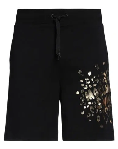 Moschino Man Shorts & Bermuda Shorts Black Size M Cotton, Elastane
