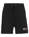 Moschino Man Shorts & Bermuda Shorts Black Size Xl Cotton, Elastane In Black