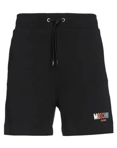 Moschino Man Shorts & Bermuda Shorts Black Size Xl Cotton, Elastane
