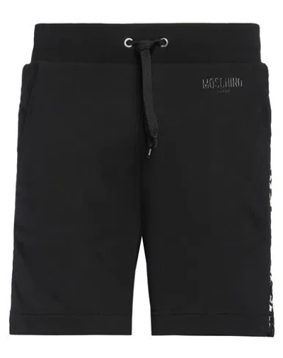 Moschino Swim Man Shorts & Bermuda Shorts Black Size Xl Cotton, Elastane