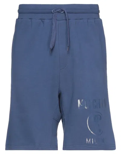 Moschino Man Shorts & Bermuda Shorts Blue Size 28 Cotton