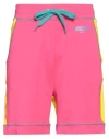 Moschino Man Shorts & Bermuda Shorts Fuchsia Size M Cotton, Elastane In Pink