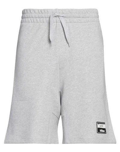 Moschino Man Shorts & Bermuda Shorts Light Grey Size 34 Cotton
