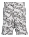 Moschino Man Shorts & Bermuda Shorts Light Grey Size 36 Cotton In Grey