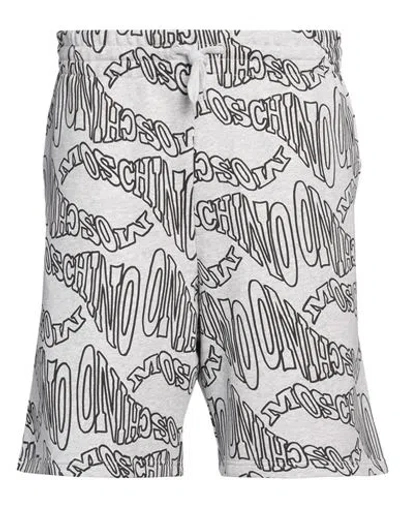 Moschino Man Shorts & Bermuda Shorts Light Grey Size 36 Cotton