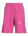 Moschino Man Shorts & Bermuda Shorts Magenta Size 32 Cotton