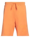 Moschino Man Shorts & Bermuda Shorts Orange Size 34 Cotton
