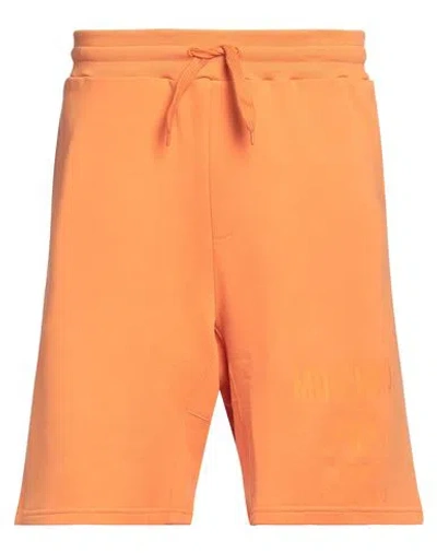 Moschino Man Shorts & Bermuda Shorts Orange Size 36 Cotton