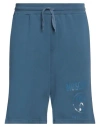 Moschino Man Shorts & Bermuda Shorts Slate Blue Size 34 Cotton