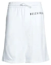 Moschino Man Shorts & Bermuda Shorts White Size 32 Cotton