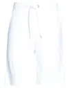 Moschino Man Shorts & Bermuda Shorts White Size S Cotton, Elastane