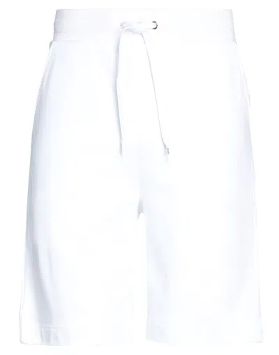 Moschino Man Shorts & Bermuda Shorts White Size S Cotton, Elastane