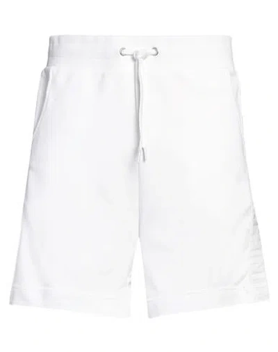 Moschino Swim Man Shorts & Bermuda Shorts White Size Xl Cotton, Elastane In White