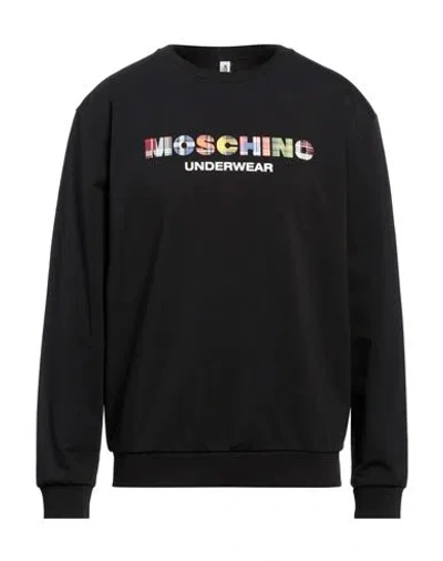 Moschino Man Undershirt Black Size Xxl Cotton, Elastane
