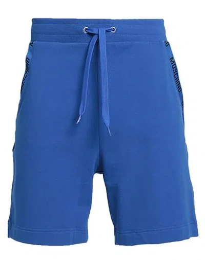 Moschino Man Sleepwear Blue Size M Cotton, Elastane